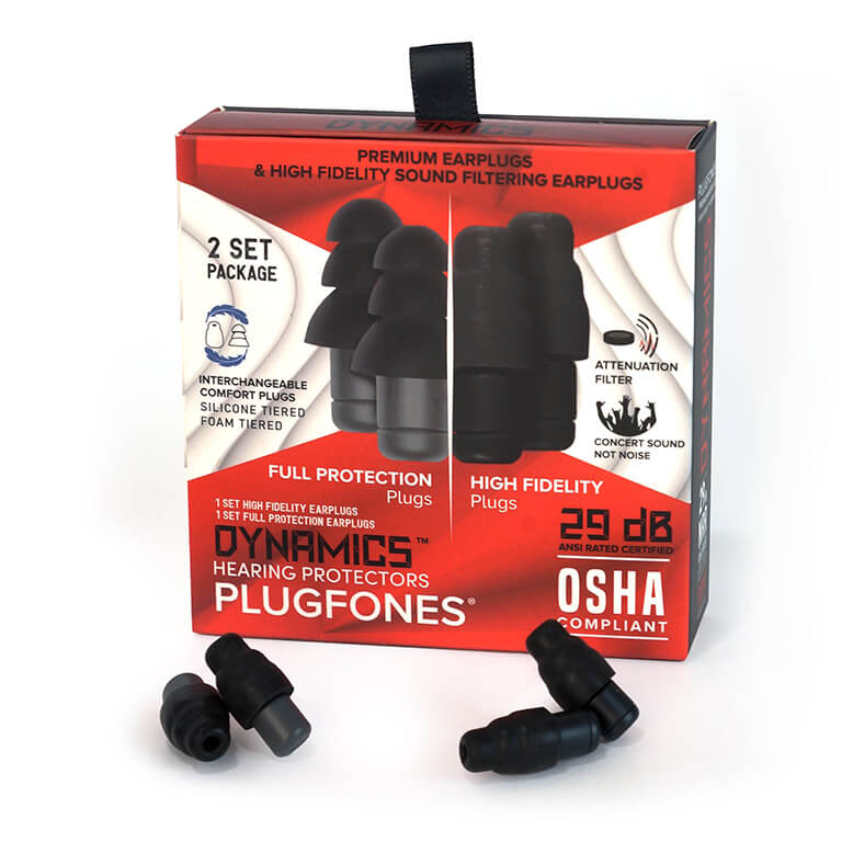 Dynamics – High Fidelity Earplugs (black-gray) Product Package Image