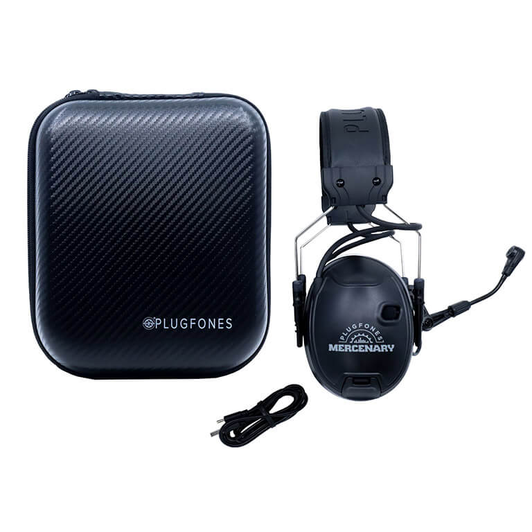 Mercenary – Tactical Bluetooth Earmuff (black-gray) Product Master Image
