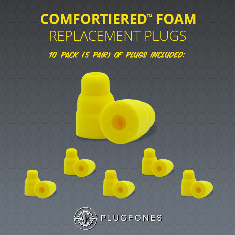 Comfortiered&trade; Foam Plugs (yellow-plugs) Product Whats included Image