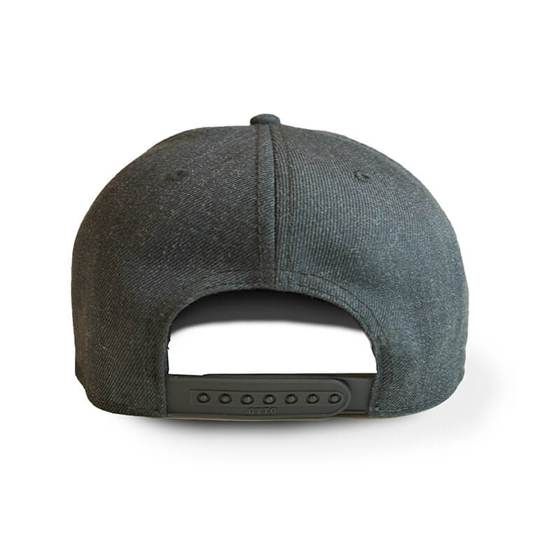 PLUGFONES Snapback Hat (heather-grey-fabric) Product Back Image